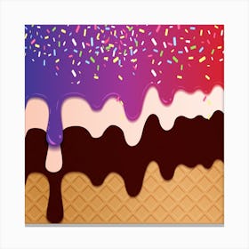 Ice Cream Sundae 23 Canvas Print