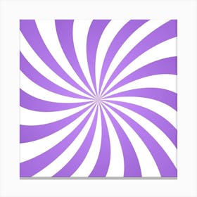 Purple And White Swirl Canvas Print