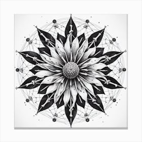 Mandala Flower Canvas Print