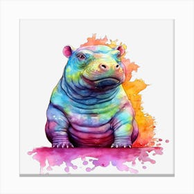 Rainbow Hippo 2 Lienzos