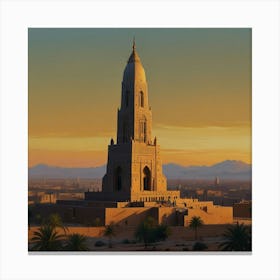 Islamic Mosque Canvas Print