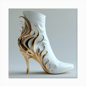 Flaming Shoes Canvas Print