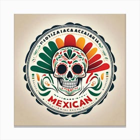 Mexican Skull 50 Canvas Print