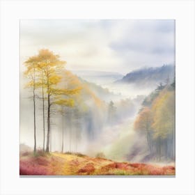 Misty Valley Canvas Print