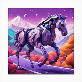 Futuristic Horse Canvas Print