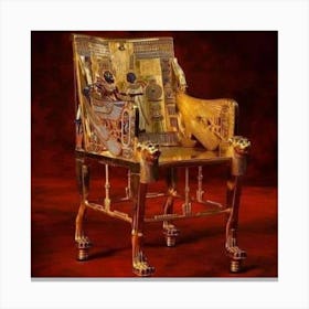 Pharaonic chair Canvas Print