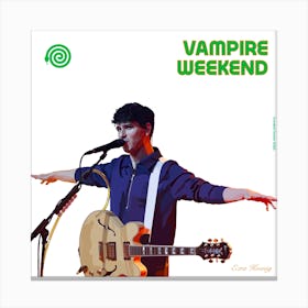 Ezra Vampire Weekend Canvas Print