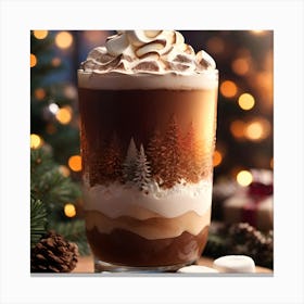 Christmas Latte Canvas Print