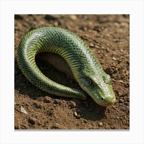 Green Lizard Canvas Print