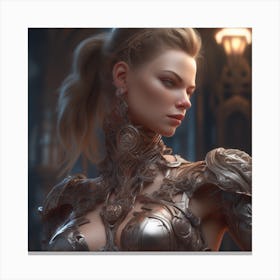 Metal Beauty  Canvas Print