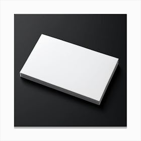 Blank Business Card Canvas Print