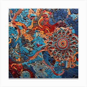 Mosaic Art Canvas Print