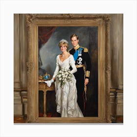 Princess Diana with Prince William Canvas Print