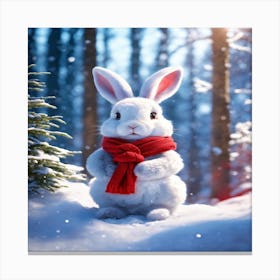 Snow Bunny Canvas Print