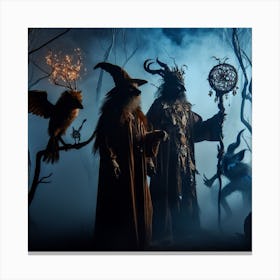 Witches In The Forest 1 Canvas Print