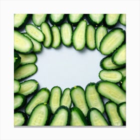 Cucumbers In A Circle 5 Canvas Print