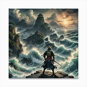 Alone Samurai Canvas Print