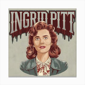 Ingrid Pitt tribute Canvas Print