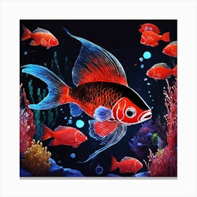 Red fish 1 Canvas Print