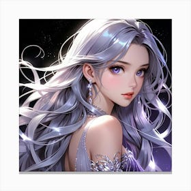 Default A Captivatingly Ethereal Anime Girl Every Detail Emana 3 Canvas Print