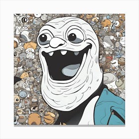 Poop Face Canvas Print