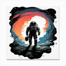 Astronaut In Space Canvas Print