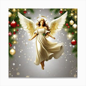 Angel Of Christmas 4 Canvas Print