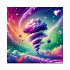 Psychedelic Clouds Canvas Print