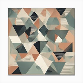 Abstract Triangles Canvas Print