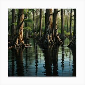 Cypress Swamp Canvas Print