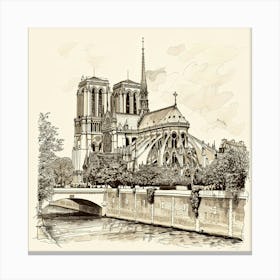 Notre Dame Cathedral 1 Canvas Print