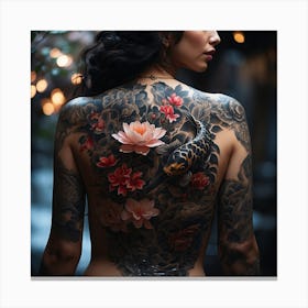 Asian Tattoos Canvas Print