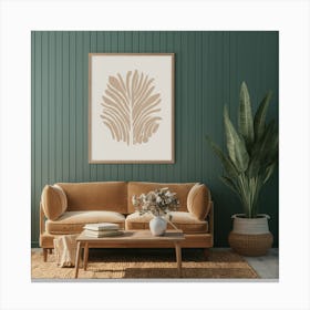 Palm Leaf Print Canvas Print