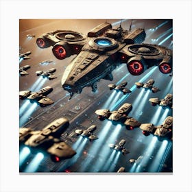 Defense Drones Deimos Class Cruiser Canvas Print