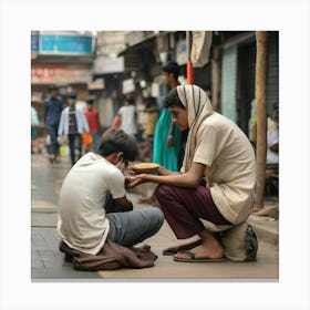 Street Children Canvas Print