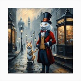 London Cat Canvas Print