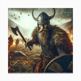 Viking Warrior Canvas Print