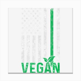 Trending Funny American Vegetarian Usa Flag Patriotic Canvas Print