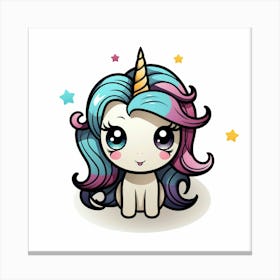 Cute Unicorn 775 Canvas Print