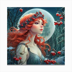 Girl With Red Hair Canvas Print