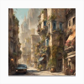 City Street 1 Canvas Print