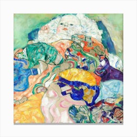 Eugene Klimt - Sleeping Baby Canvas Print