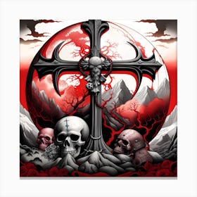 Cross Of Hell 2 Canvas Print