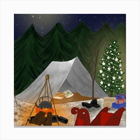 Christmas Camp 2 Canvas Print
