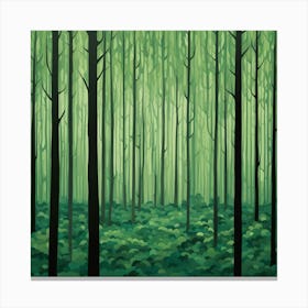 Green Forest Canvas Print