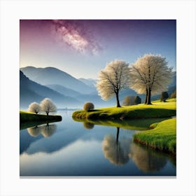 Landscape With Trees 8 Canvas Print