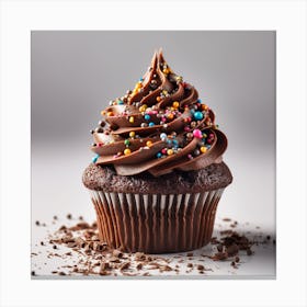 Choc Cupcake 1 Canvas Print