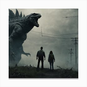 Godzilla Canvas Print