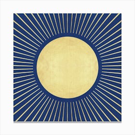 Geometric sun rays 3 Canvas Print