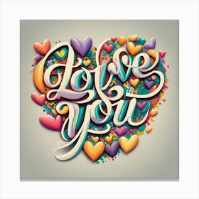 Love You Canvas Print